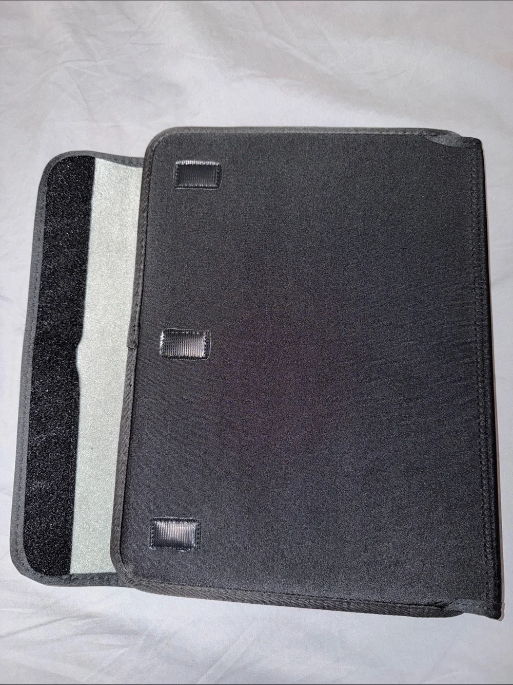 Black Tablet Sleeve Case with Elastic Straps